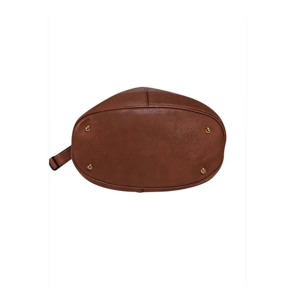 Marni - Tan Pebbled Leather Blend Large Bucket Bag